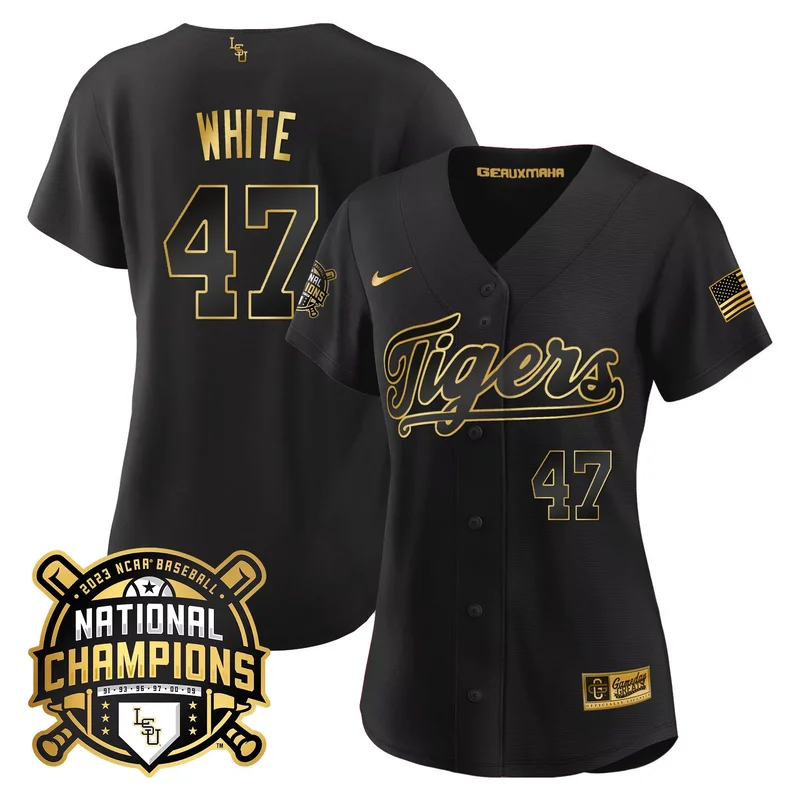 Gold Jordan Thompson lsu tigers 2023 national champions Gold cool jersey all stitched - Image 3