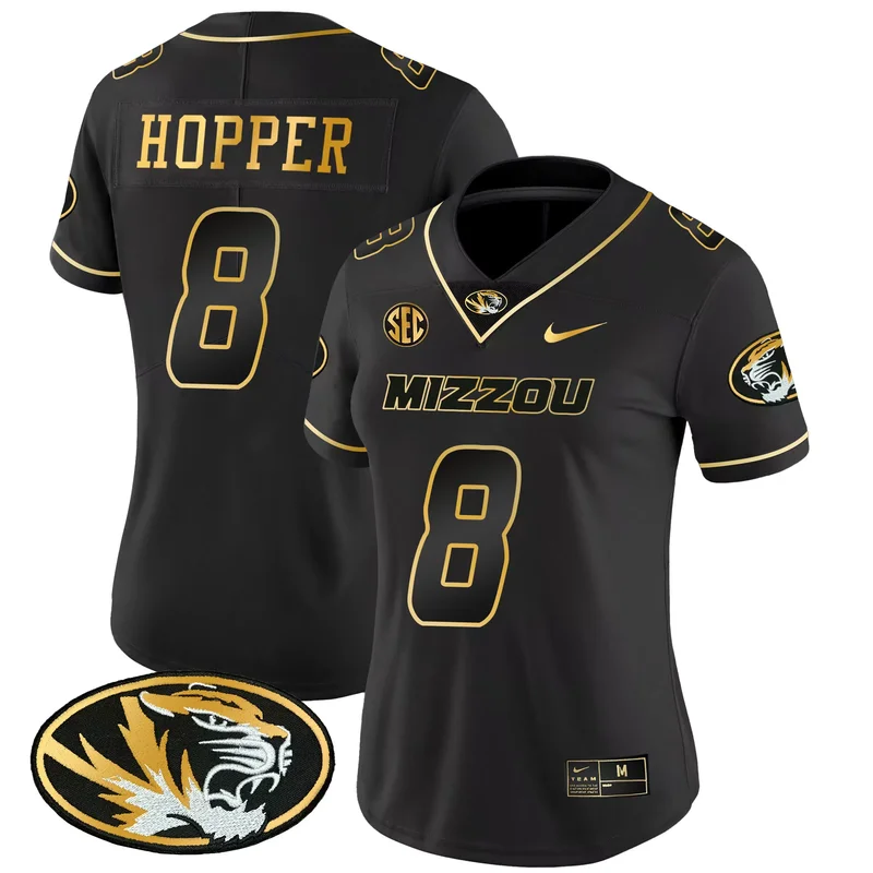 Black Alternate missouri tigers vapor custom jersey all stitched - Image 3