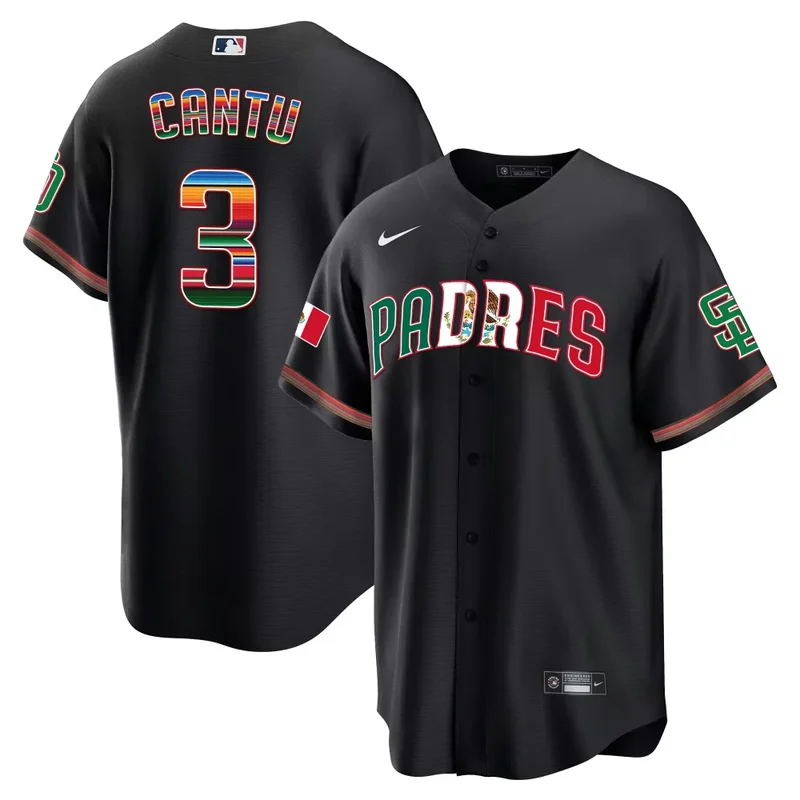 Black Joe Musgrove San Diego Padres Mexico Cool Base Limited Jersey V2 All Stitched - Image 2