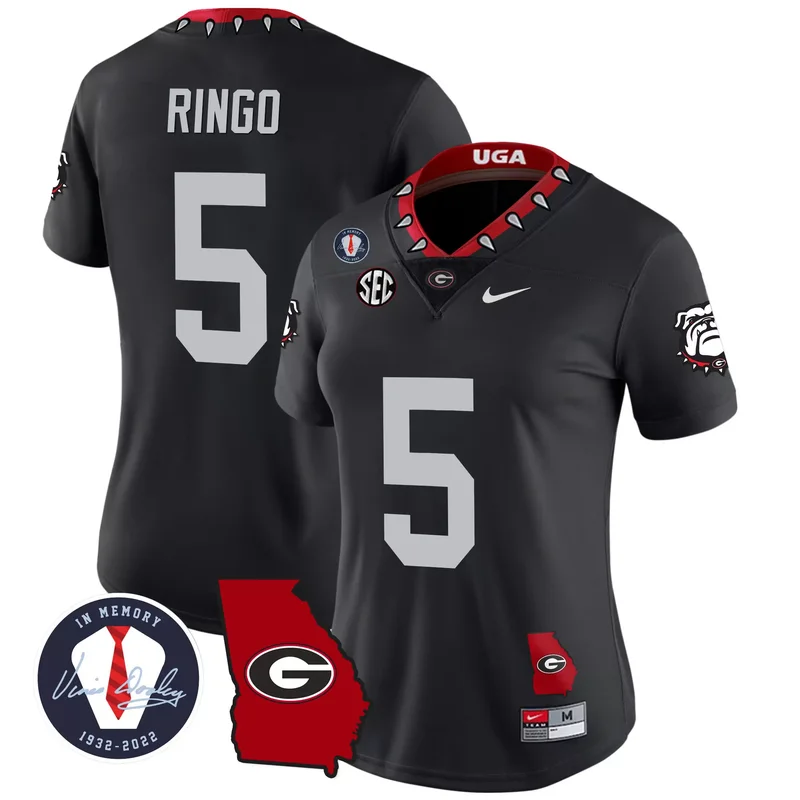 Black georgia bulldogs 2023 Alternate vapor custom jersey all stitched - Image 2