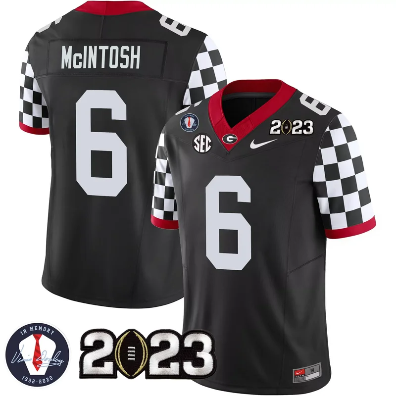 Black #1 Team georgia bulldogs 2023 jersey v4 georgia map all stitched - Image 5