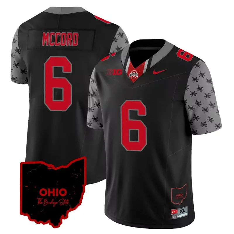 Gray ohio state buckeyes 2023 vapor custom jersey ohio patch all stitched - Image 3