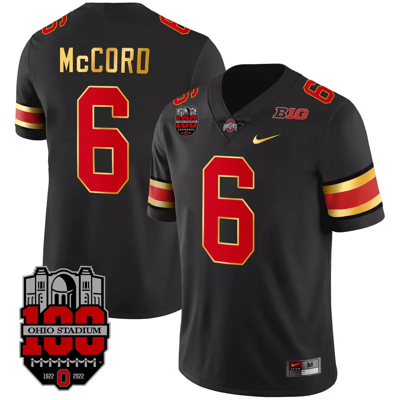 Gray Emeka Egbuka ohio state buckeyes Gold trim jersey all stitched - Image 2