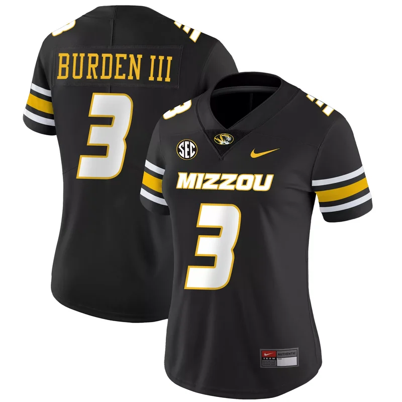 Gold Luther Burden III missouri tigers jersey all stitched - Image 4