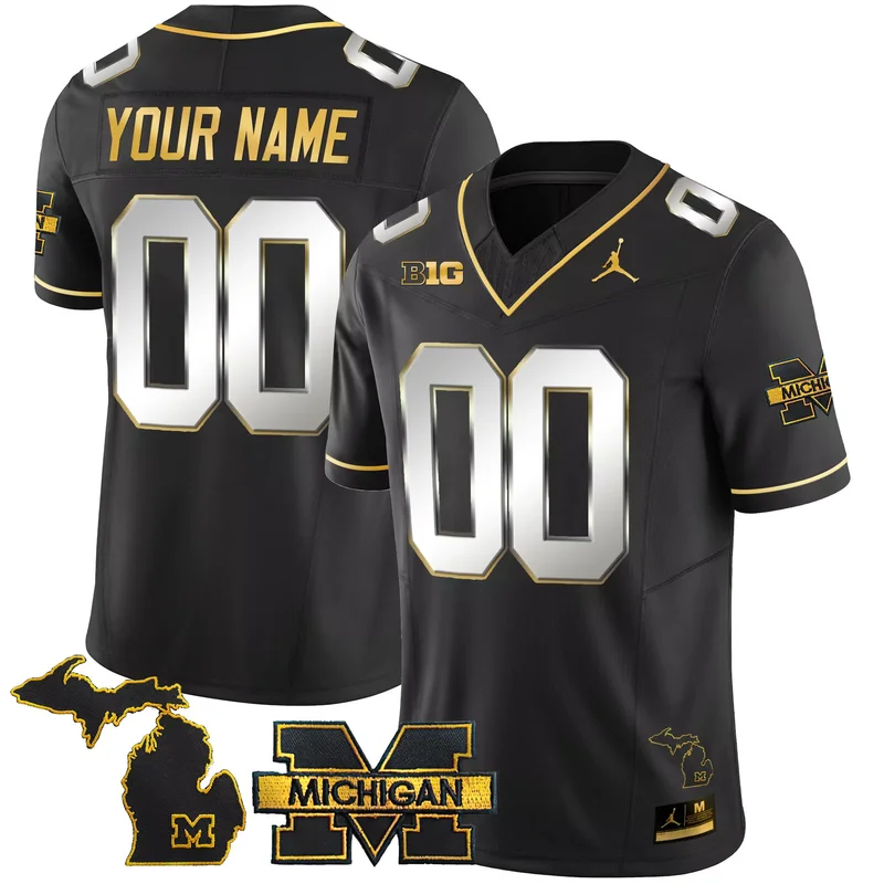 Maize Tom Brady michigan wolverines 2023 special jersey all stitched - Image 4