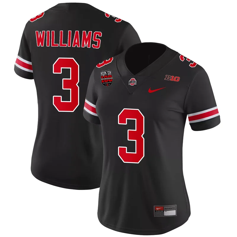 Black Miyan Williams ohio state buckeyes player jersey all stitched