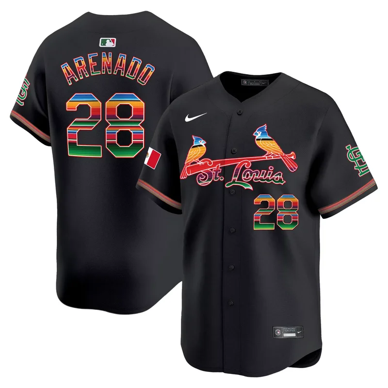 Black Yadier Molina st. louis cardinals mexico jersey all stitched - Image 2