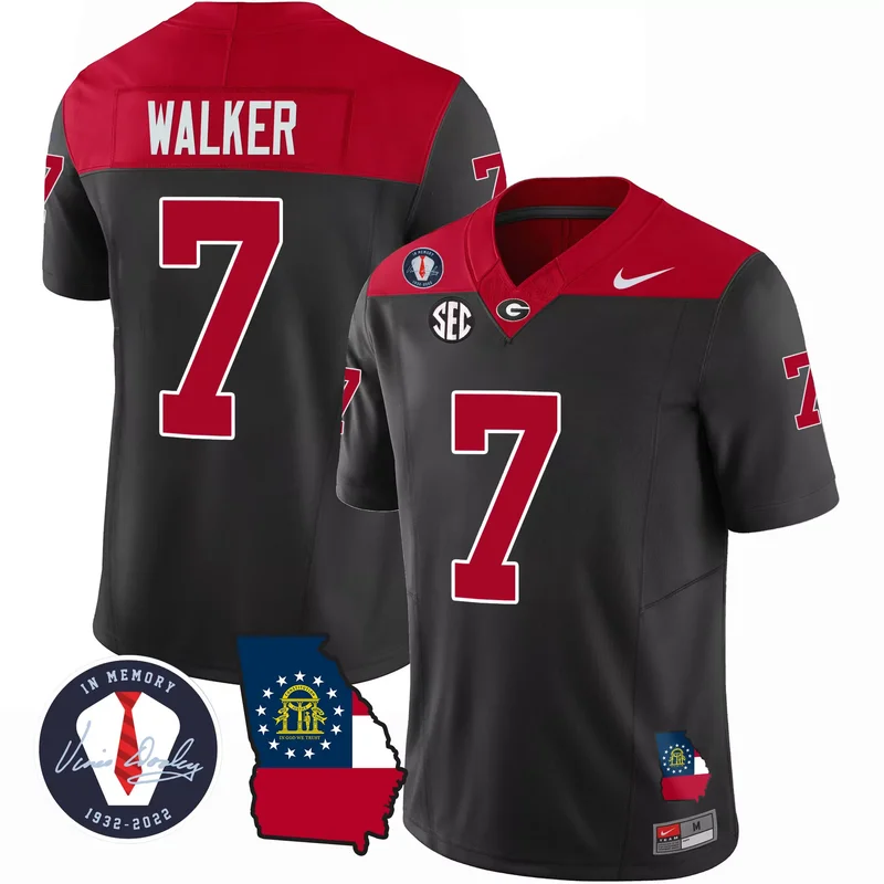 Black Quay Walker georgia bulldogs 2023 Alternate jersey all stitched