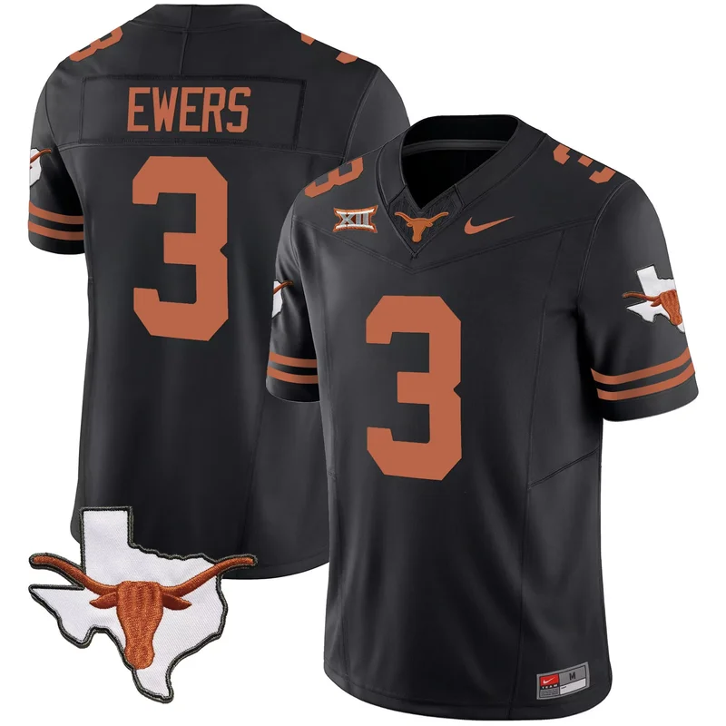 Alternate #1 Team texas longhorns jersey v2 all stitched - Image 2