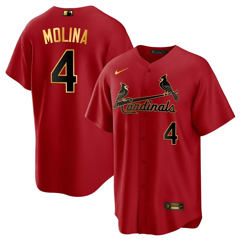 Light Blue Team st. louis cardinals armed forces day jersey all stitched - Image 4