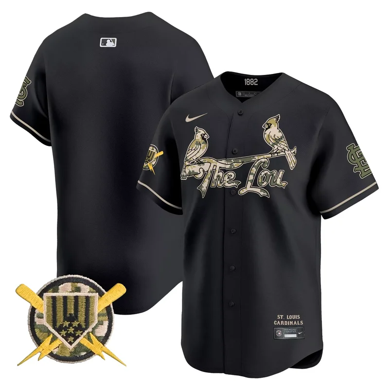 Gray st. louis cardinals memorial vapor custom jersey all stitched - Image 4