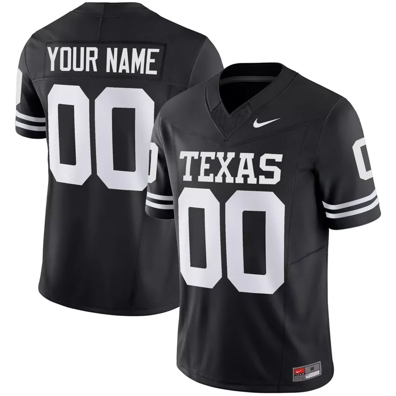 Black texas longhorns vapor custom jersey all stitched - Image 2