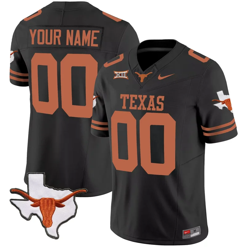 Inverted texas longhorns vapor custom jersey all stitched - Image 2