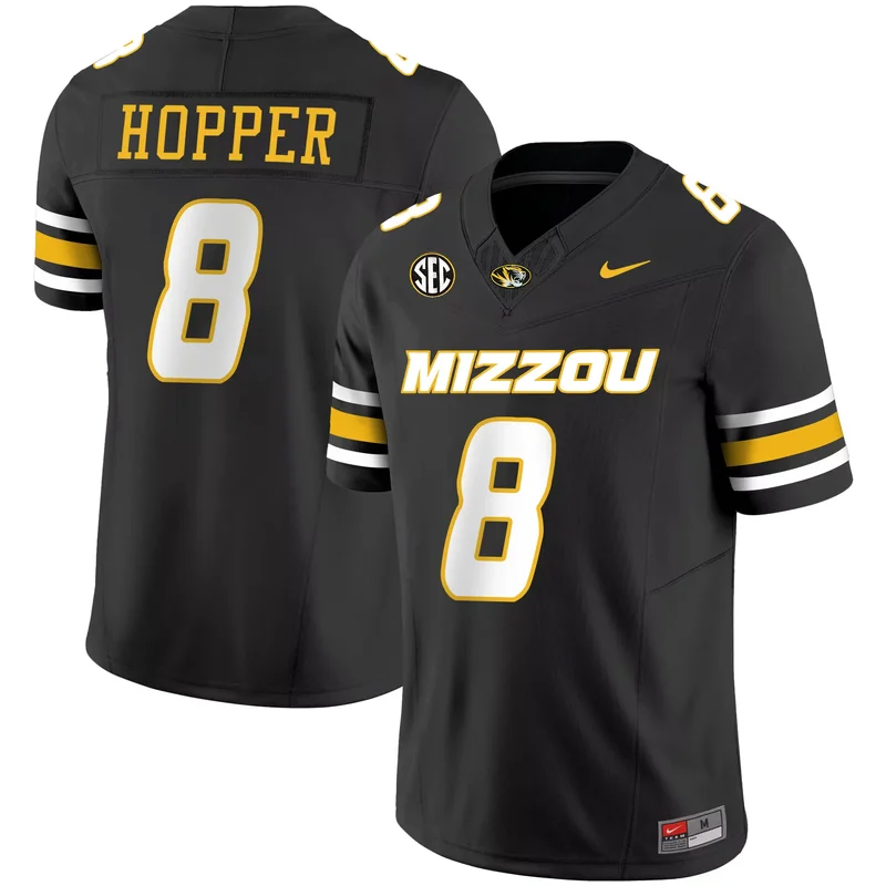 Black Ty'Ron Hopper missouri tigers jersey all stitched