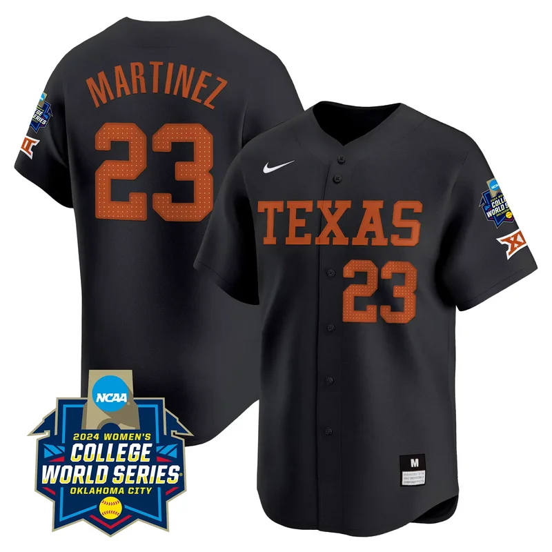 Black Gold Katie Stewart texas longhorns college world series champions jersey all stitched - Image 4