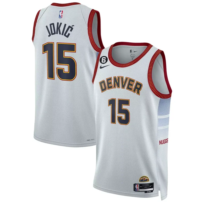Blue Classic Aaron Gordon Denver Nuggets 6 Patch Collection Jersey All Stitched - Image 4