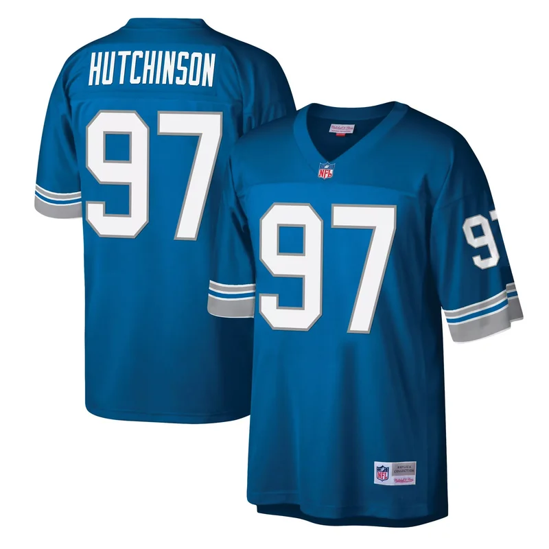 Gray Hutchinson detroit lions 90th year patch jersey all stitched - Image 3