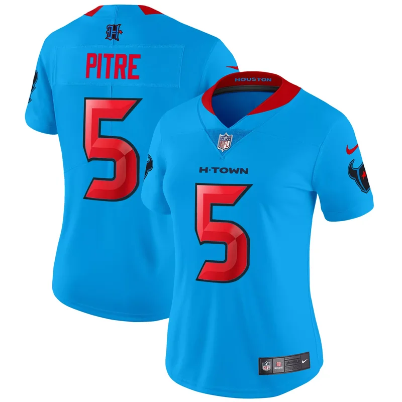 Blue C.J. Stroud houston texans 2024 jersey v2 all stitched - Image 2