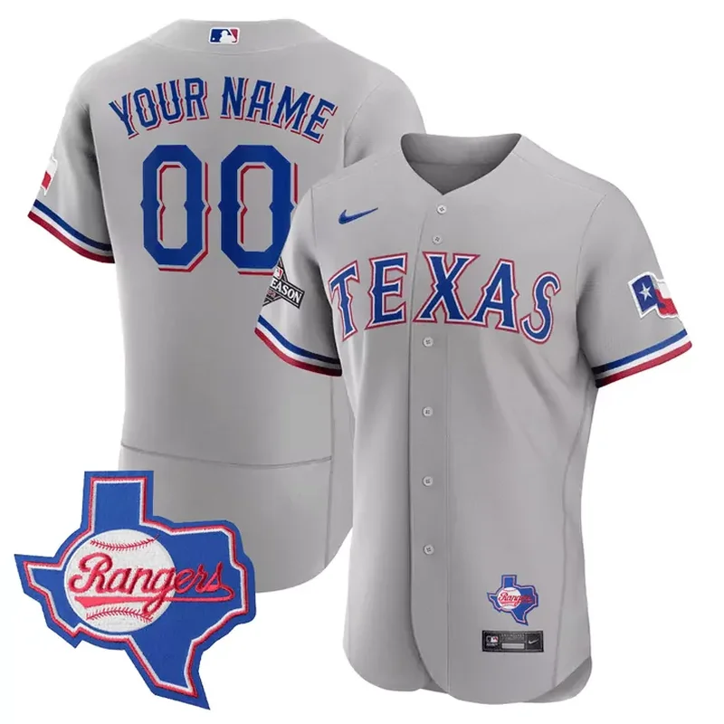 Blue Jonah Heim Texas Rangers Texas State Patch Jersey All Stitched - Image 4