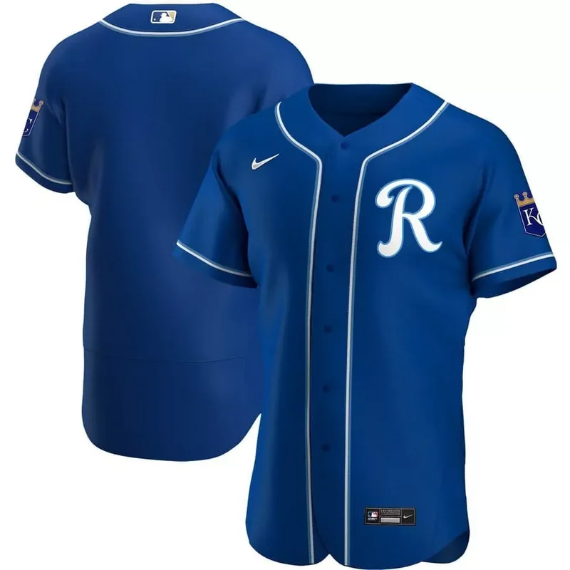 Blue Kansas City Royals Team Jersey All Stitched