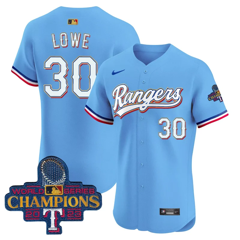 Cream Josh Jung texas rangers 2023 world series champions City connect jersey all stitched - Image 4