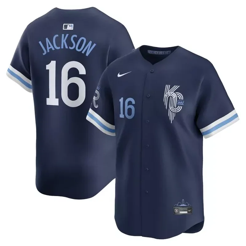 Bo Jackson Kansas City Royals City Connect Retired Player Jersey Navy