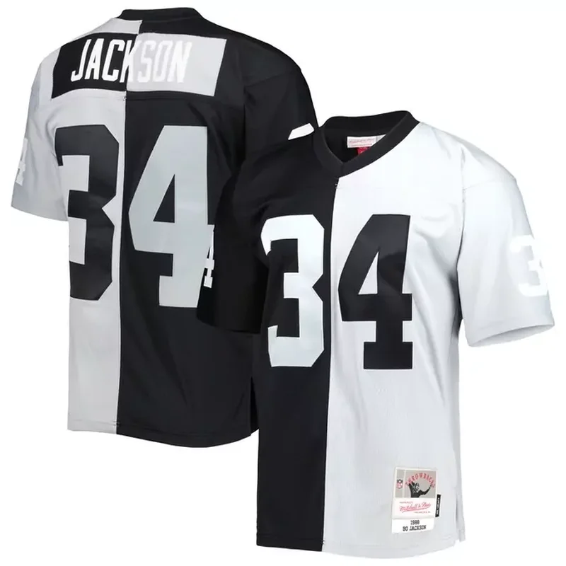 Bo Jackson Las Vegas Raiders 1988 Split Legacy Jersey Black/Silver