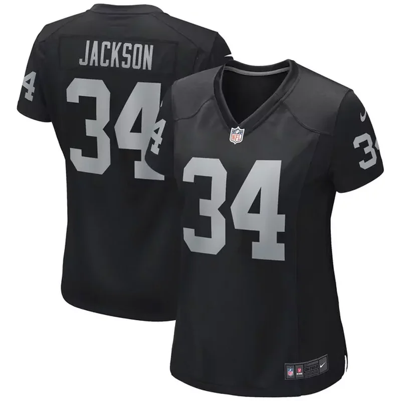 Bo Jackson Las Vegas Raiders Womens Game Retired Player Jersey Black