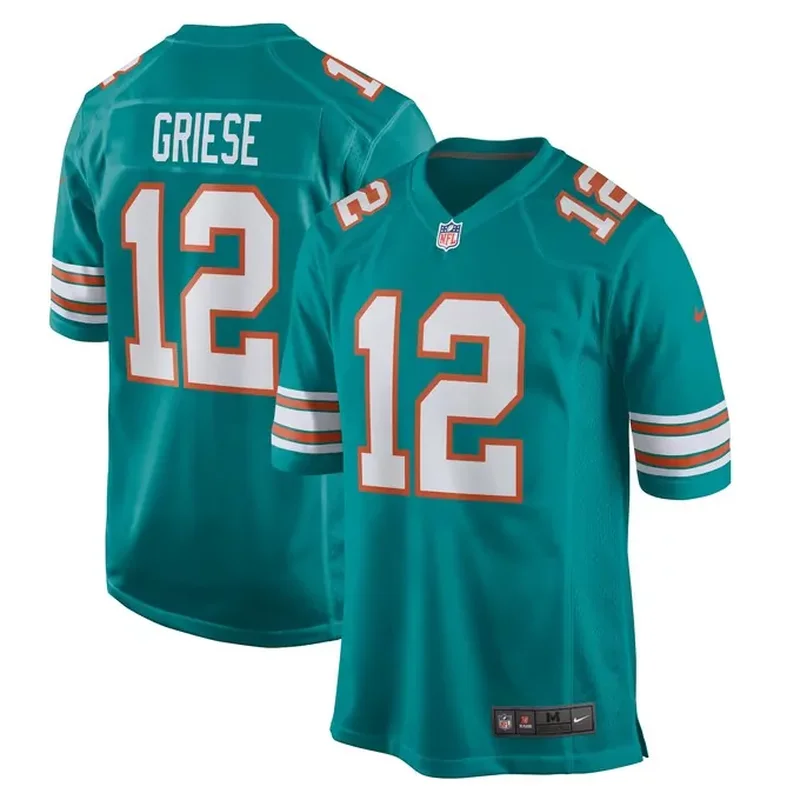 Larry Csonka Miami Dolphins Retired Player Jersey Aqua - Image 4