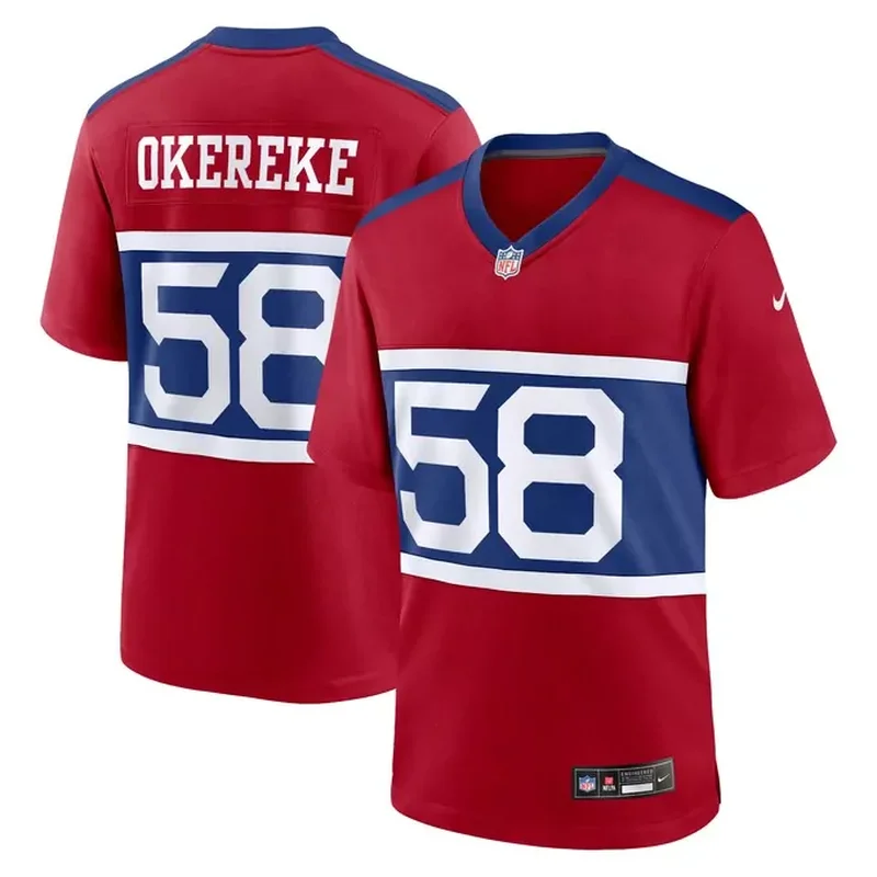 New York Giants Womens Classic Custom Game Jersey Royal - Image 5