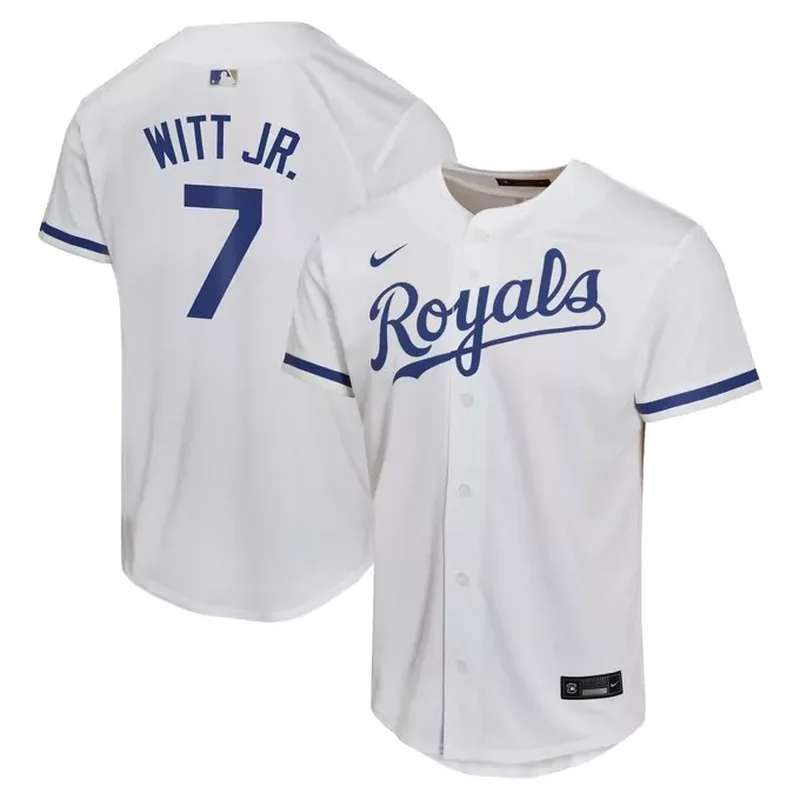 Bobby Witt Jr Kansas City Royals Home Player Jersey White - Image 3