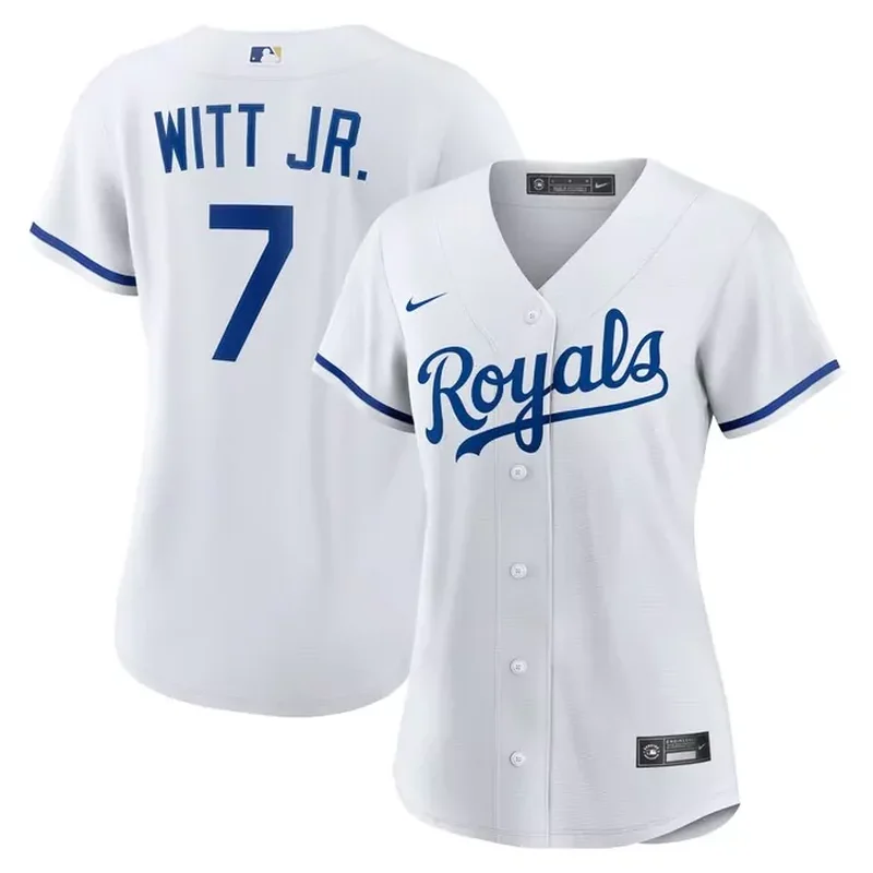 Maikel Garcia Kansas City Royals Home Player Jersey White - Image 3