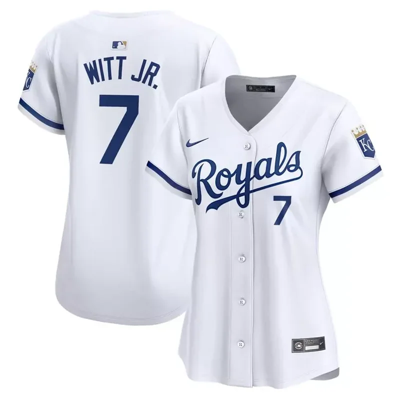 Bobby Witt Jr Kansas City Royals Home Player Jersey White - Image 5