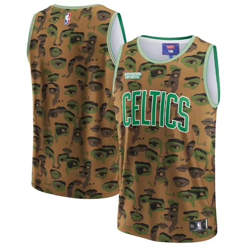 Kristaps Porzingis Boston Celtics Fast Break Player Jersey Statement Edition Black - Image 2