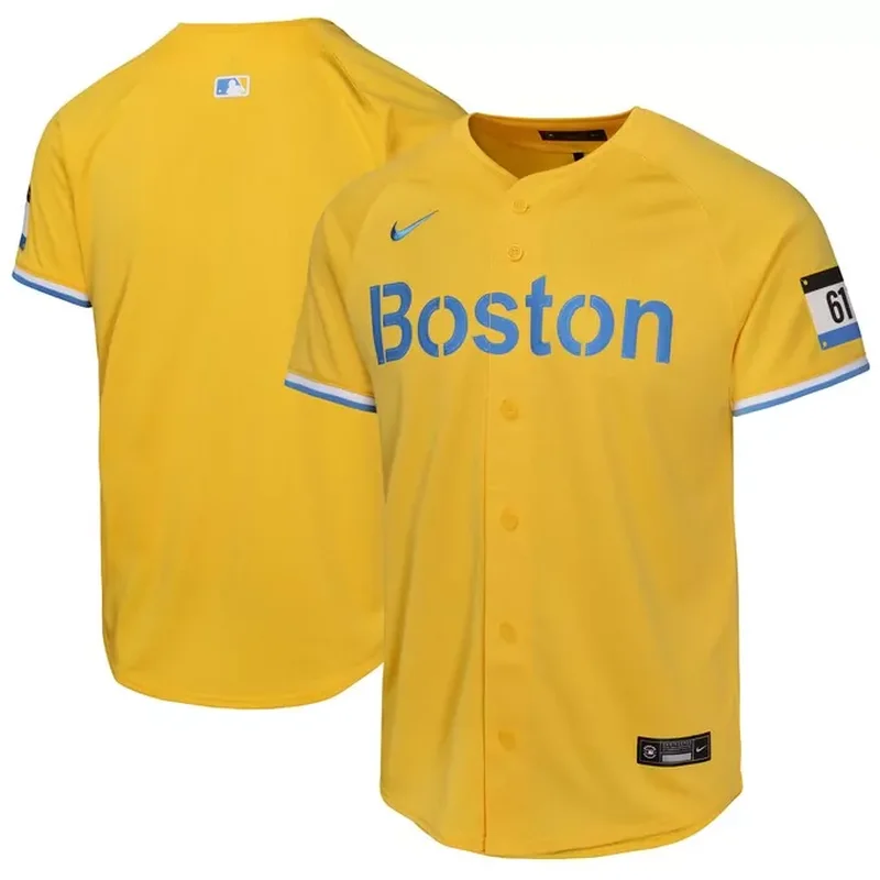 Boston Red Sox City Connect Jersey Gold