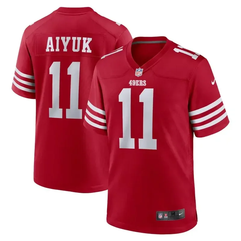 Brandon Aiyuk San Francisco 49ers Team Player Game Jersey Scarlet