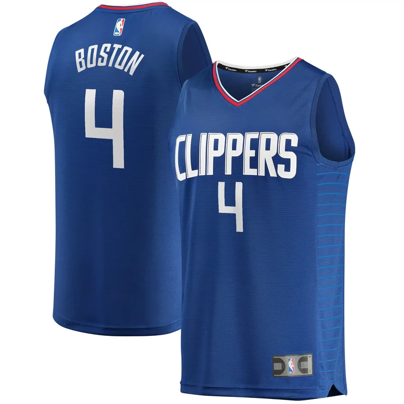 Brandon Boston Jr. La Clippers 2021/22 Fast Break Jersey - Icon Edition - Royal NBA