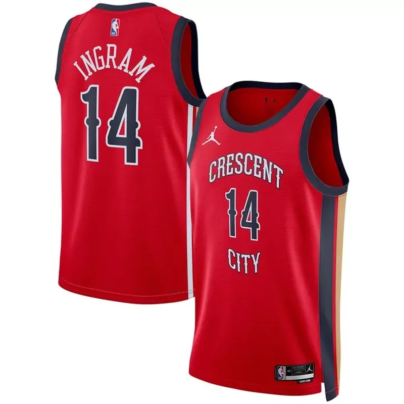 Brandon Ingram New Orleans Pelicans Jordan Brand Unisex Jersey Statement Edition Red