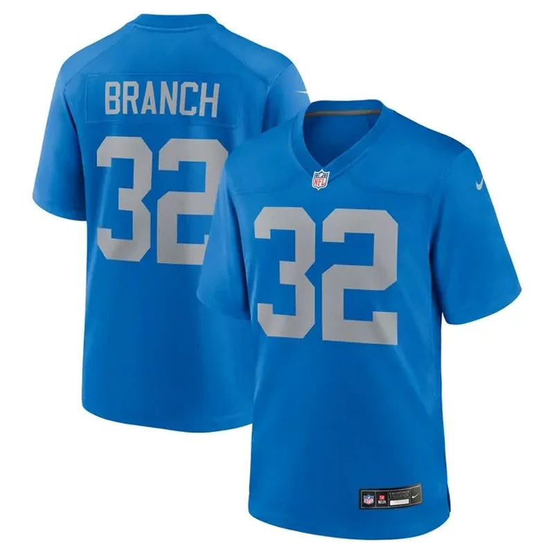 Mekhi Wingo Detroit Lions Womens Team Game Jersey Blue - Image 4
