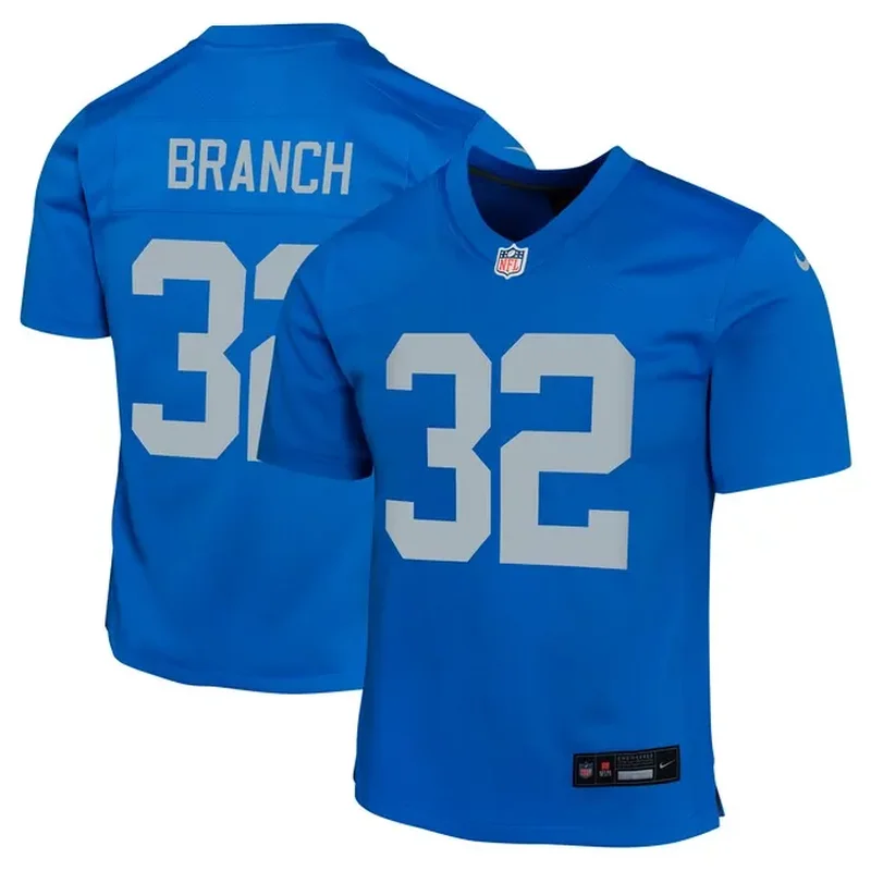 Amon-Ra St Brown Detroit Lions Alternate Game Jersey Blue - Image 3