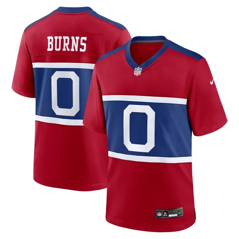 Brian Burns New York Giants Alternate Player Game Jersey Century Red - Image 4