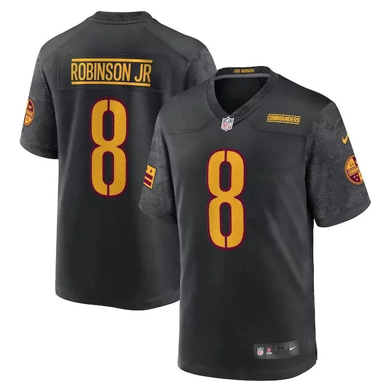 Brian Robinson Jr Washington Commanders Away Game Player Jersey White - Image 4