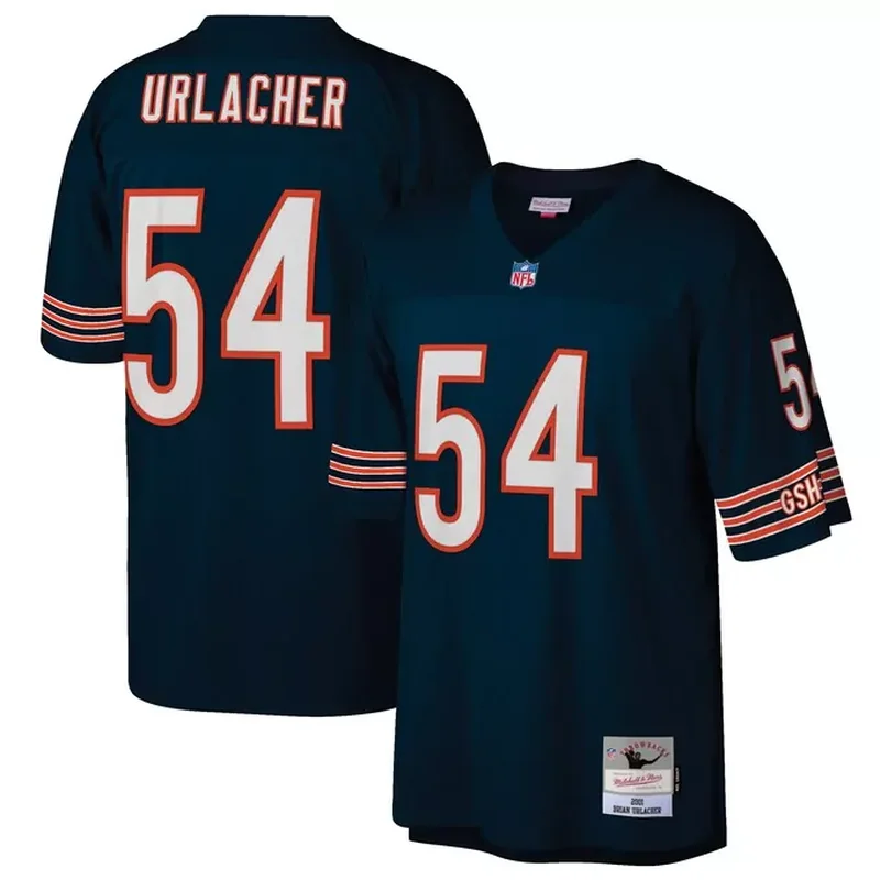 Brian Piccolo Chicago Bears 1969 Retired Player Jersey Navy - Image 3