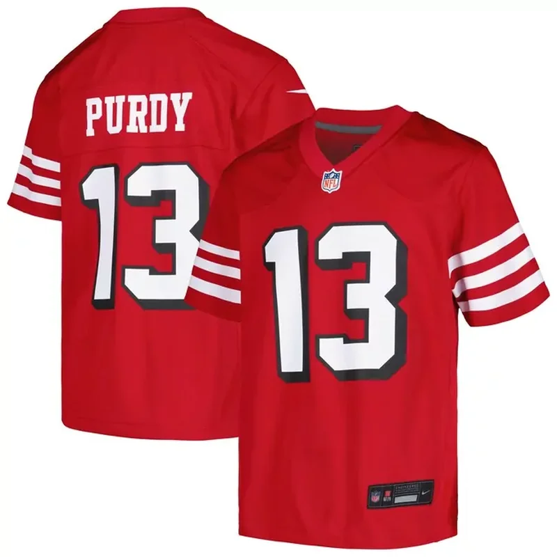 Brock Purdy San Francisco 49ers Vapor Fuse Jersey Scarlet - Image 4