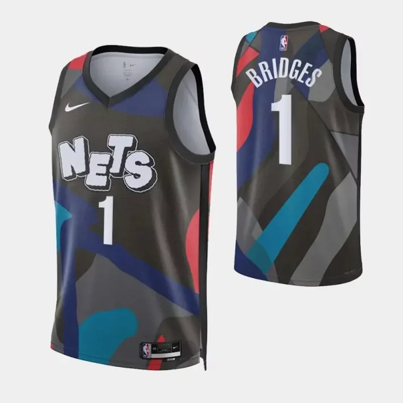 Brooklyn Nets #4 dennis smith jr. 2023 24 city edition Basketball jersey - Image 3