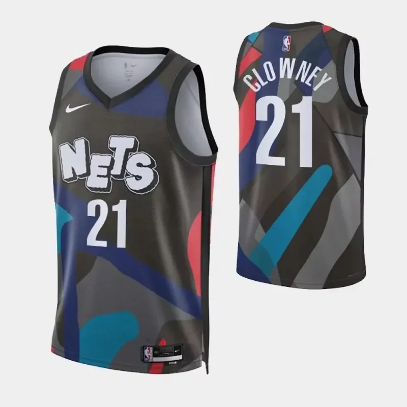 Brooklyn Nets #4 dennis smith jr. 2023 24 city edition Basketball jersey - Image 4