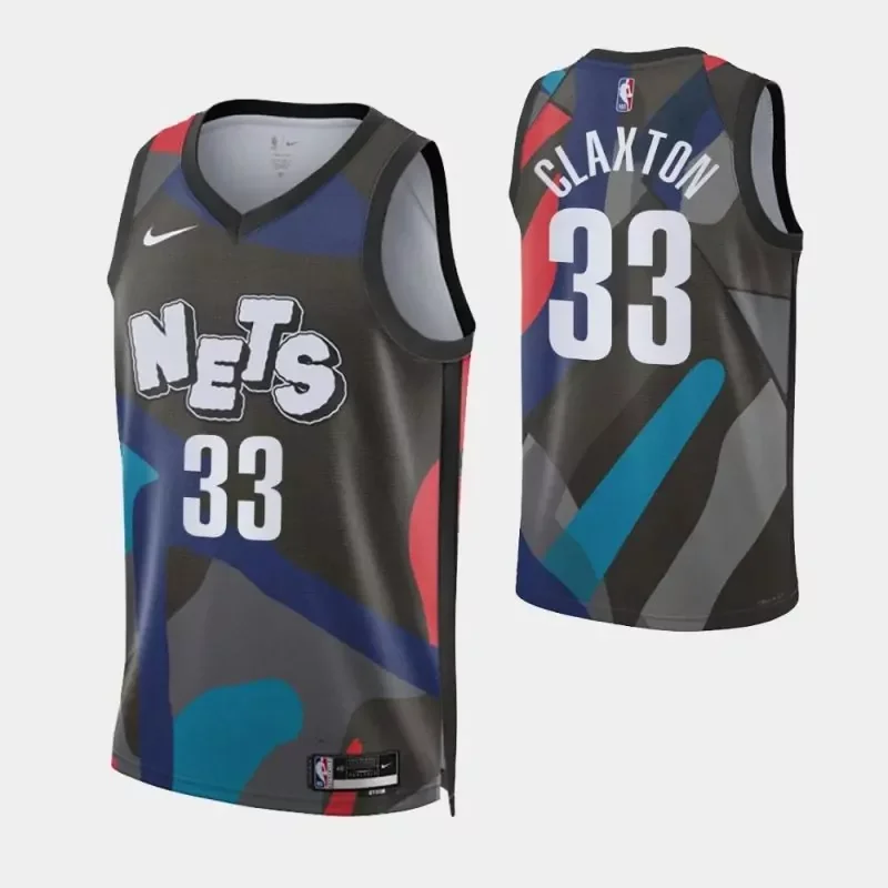 Brooklyn Nets #38 nic claxton 2023 24 city edition Basketball jersey