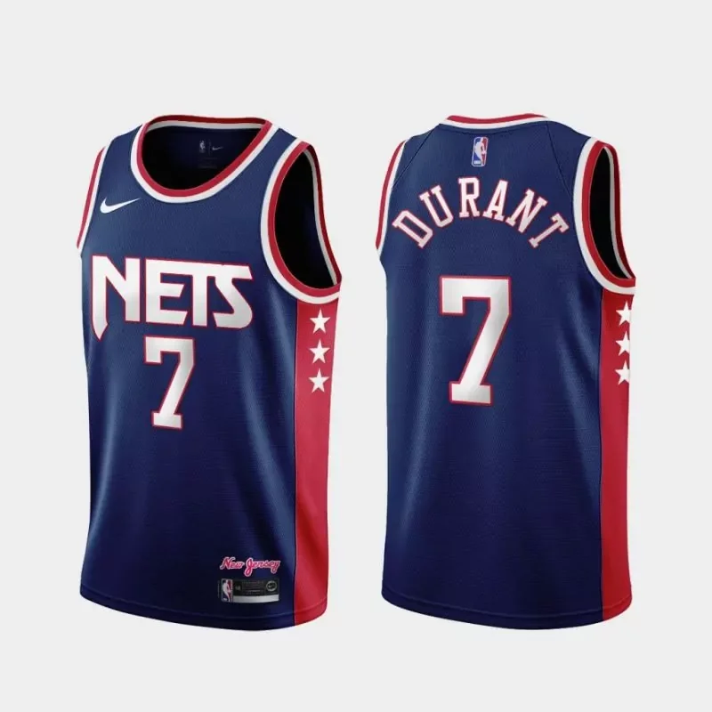 Kevin Durant Brooklyn Nets 2021/22 Jersey - City Edition - Navy NBA - Image 2