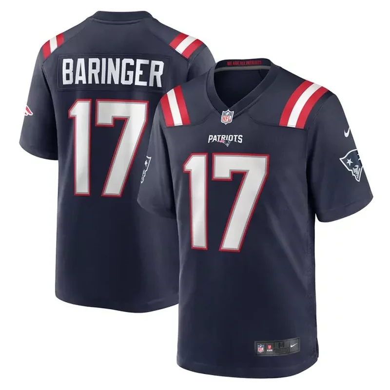Ezekiel Elliott New England Patriots Male Adult Alternate Game Player Jersey Red - Image 3