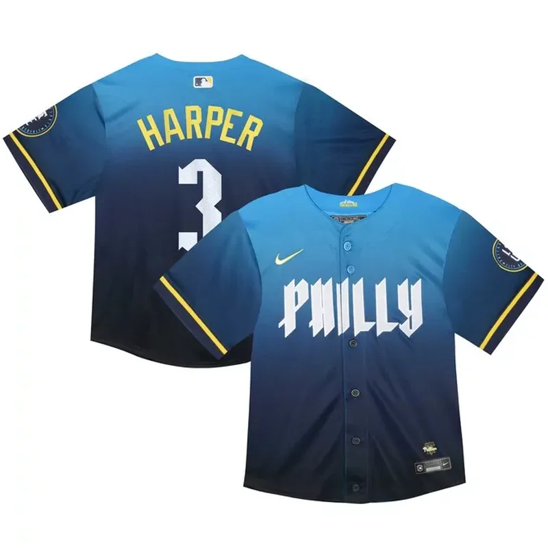 Bryce Harper Philadelphia Phillies Infant 2024 City Connect Player Jersey Blue